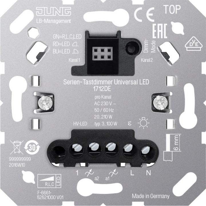 Immagine prodotto JUNG Dimmer a sfioramento serie 1712EN