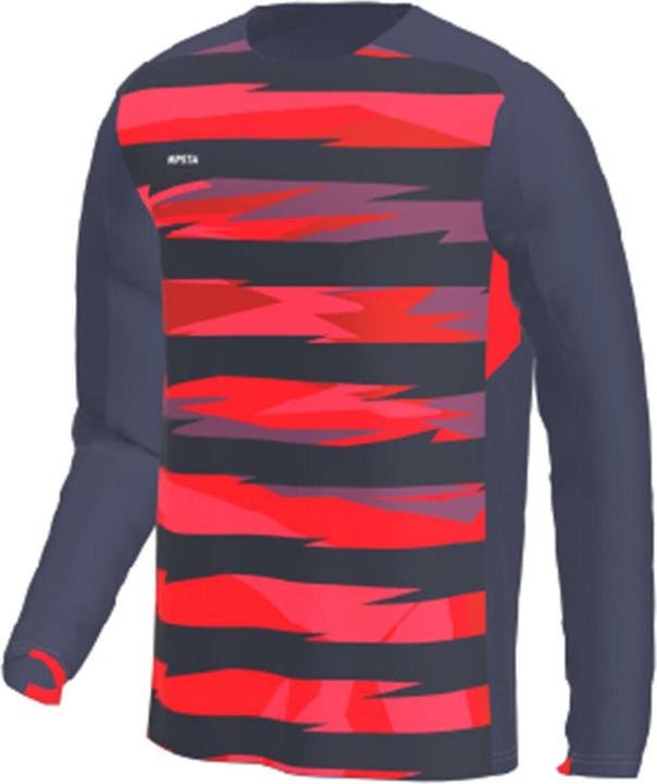 Kipsta Kinder Trikot langarm - marineblau/rot (12, 13, 14)