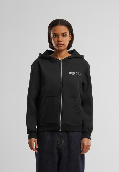 Actual product image Miss Tee Feel The Pain Ladies Fluffy Zip Hoody - 185287 (M)