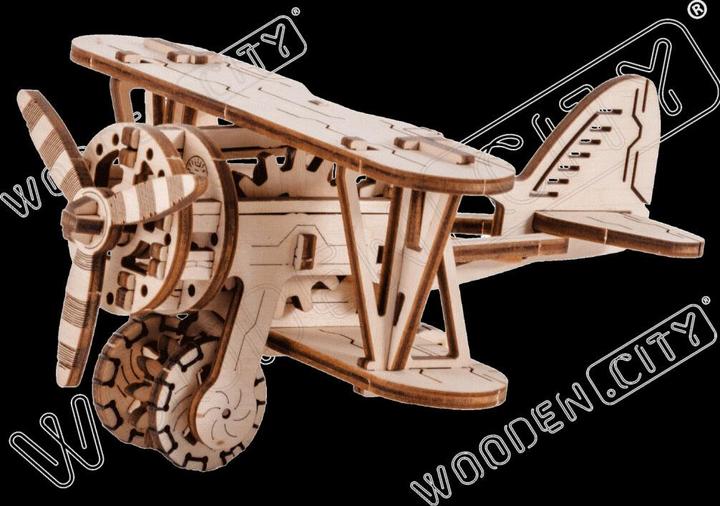 Actual product image WoodenCity Biplane airplane