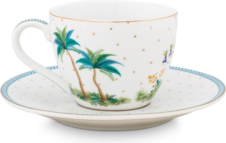 Immagine prodotto PIP Studio Set di tazze e piattini da caffè espresso Jolie Dots Gold2 (125 ml, 1 x)