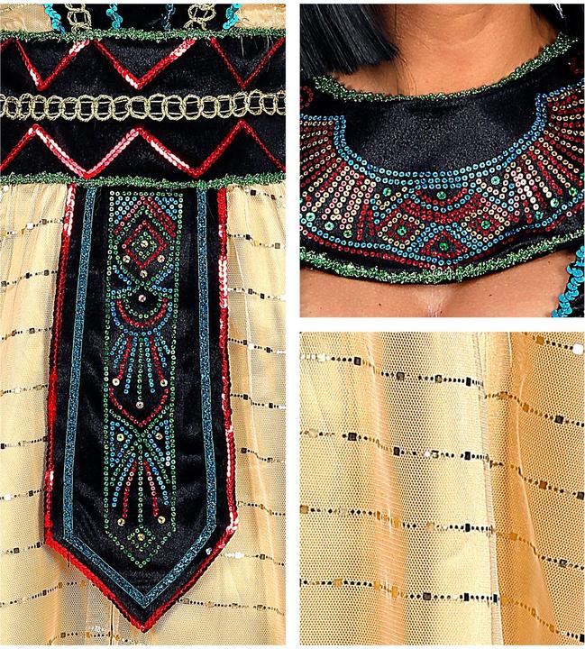 Produktbild Widmann ÄGYPTISCHE HERRSCHERIN (Kleid mit Umhang, Armstulpen, Stirnband), XL (XL)