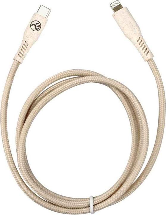 Produktbild Tellur Grünes Datenkabel Typ-C zu Lightning 2,4A PD20W 1m Nylon creme (1 m, USB 3.2 Gen 1, 20 W)