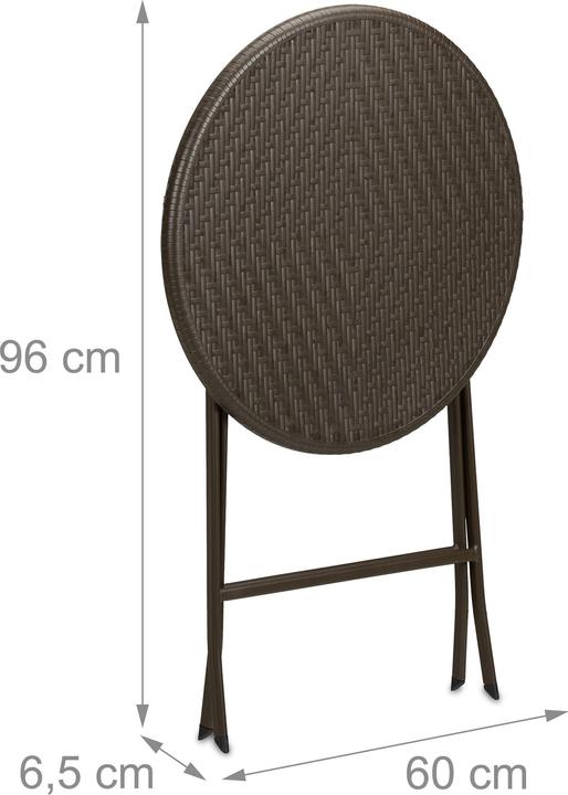 Actual product image Relaxdays garden table (60 cm)