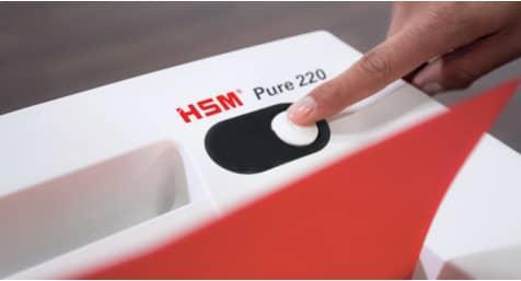 Produktbild HSM Aktenvernichter Pure 2320111 weiss 220/3,9mm (Streifenschnitt)