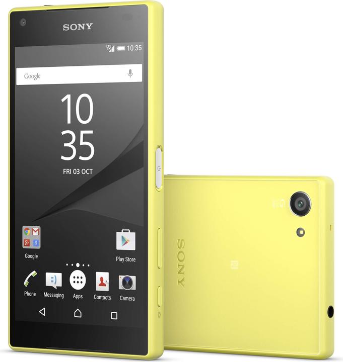 Sony Xperia Z5 Compact (32 GB, Yellow, 4.60", Single SIM, 23 Mpx, 4G)