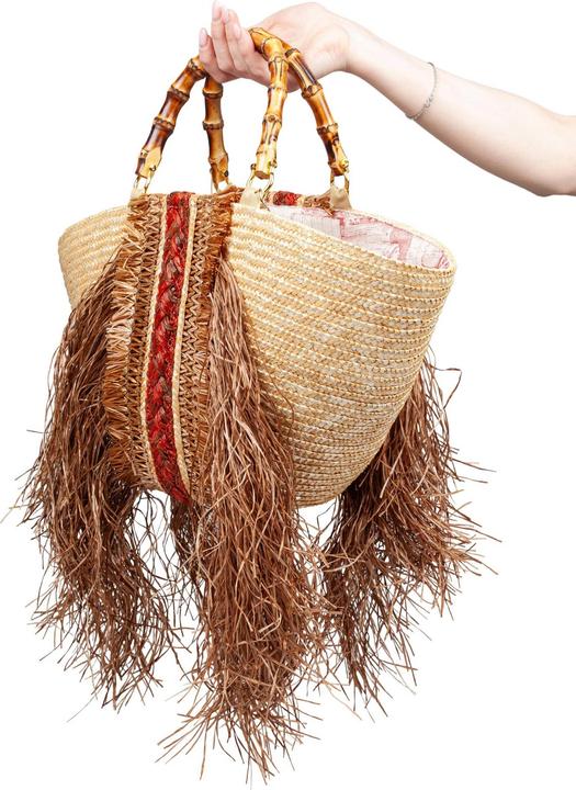 Immagine prodotto La Milanesa orizzonte i straw shopping bag with fringes