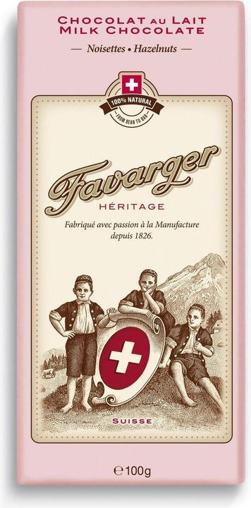 Produktbild Favarger Milchschokolade mit Haselnüssen (100 g)