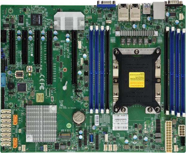 Actual product image Supermicro Server MB MBD-X11SPI-TF-B LGA 3647/ATX/2x10Gb bulk (LGA 3647, Intel C622, ATX)