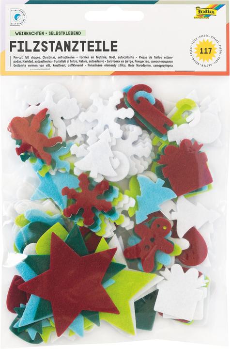 Actual product image Folia Felt punching parts Christmas