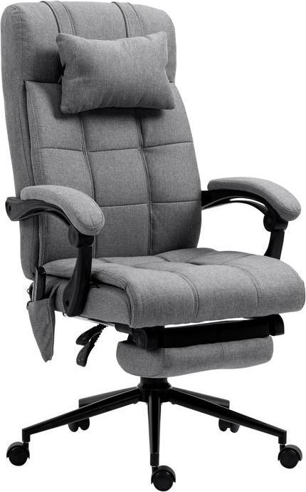 Image du produit Swisshandel24 Siège de bureau avec fonction massage, ergonomique, chauffage lombaire, repose-pieds, repose-tête