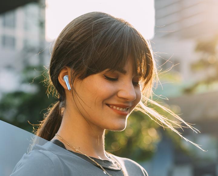 Immagine prodotto Music Sound Breeze Auricolare Bluetooth a capsula con case colorata (Nessuna soppressione del rumore, 4.50 h, Senza fili)