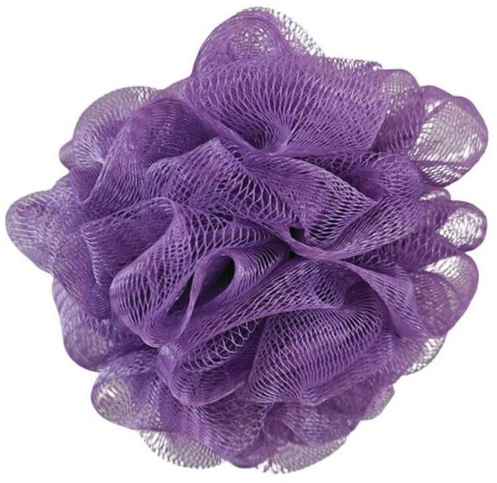 Actual product image MSV Shower sponge 3 pieces, 10 x 10 cm, purple
