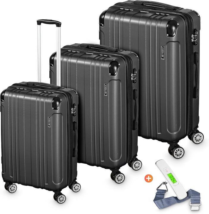 Image du produit Veska 3-teiliges Hartschalenkoffer-Set (Bagage à main (jusqu'à 50l), M (50 - 90l), L (90 - 115l))