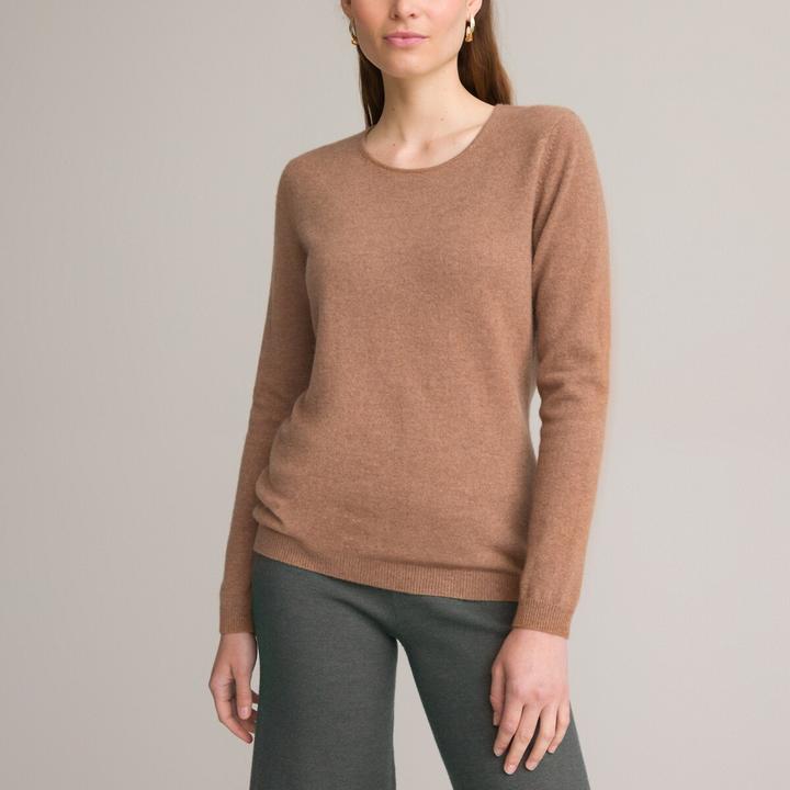 Actual product image Anne Weyburn Pure cashmere round neck jumper (42)