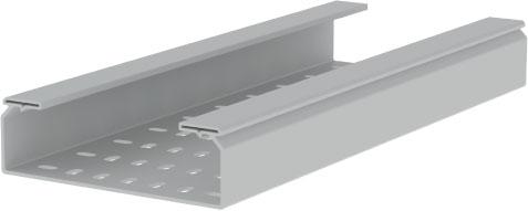 Unex Kabelbahn gelocht grau (Kabeldurchlass, 300 cm)