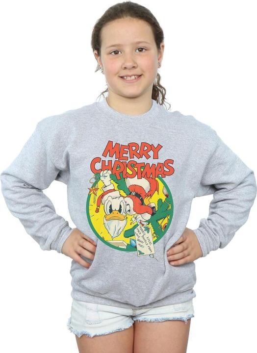 Immagine prodotto Disney Donald Duck Merry Christmas Felpa Ragazze (128)