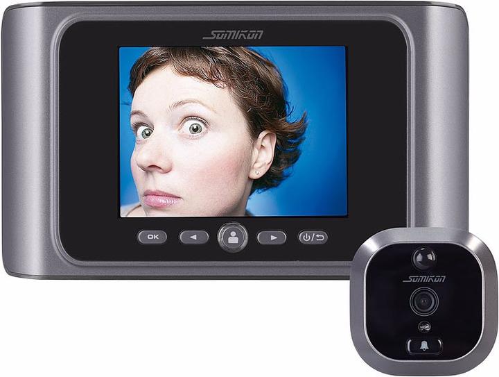 Produktbild Somikon 2 mal Digitale Türspion-Kamera mit Bewegungserkennung