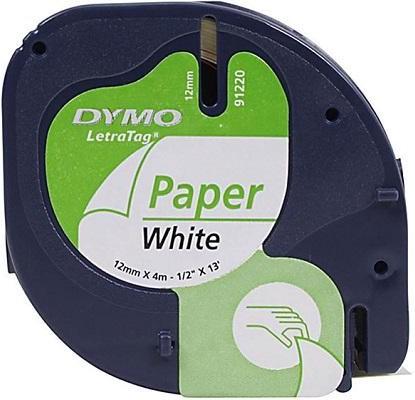 Produktbild Dymo Papierband schwarz auf weiss (1.20 cm, Weiss)