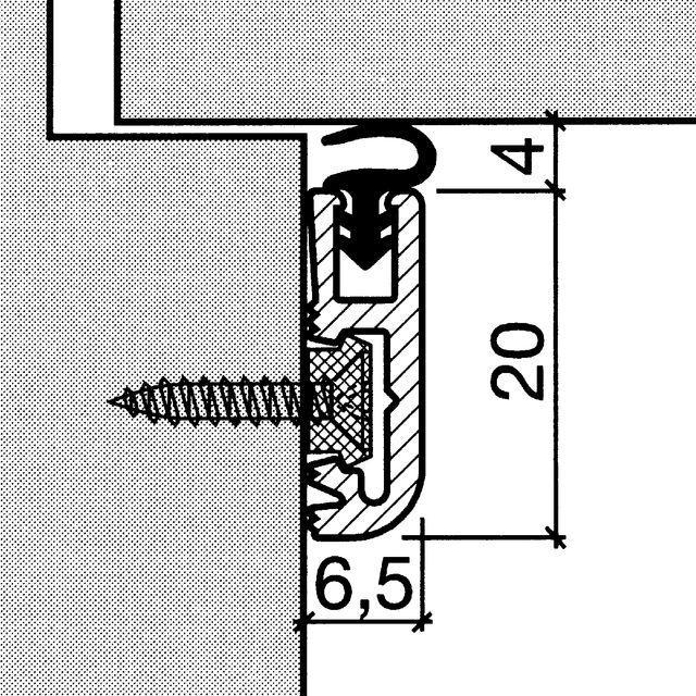 Actual product image Hebgo Retaining profiles 124/126