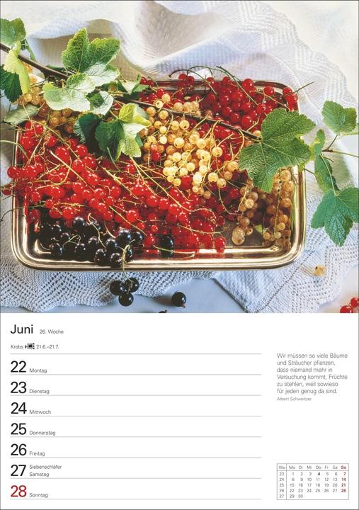 Actual product image Harenberg Küchenkalender Wochenplaner 2026 - 53 inspirierende Fotografien (German)