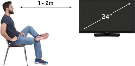 Immagine prodotto Lenco LED-2463BK (24", LCD, Pronto per l'HD)