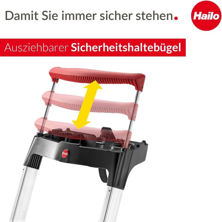 Actual product image Hailo ComfortLine XXR EasyClix 4 steps (Stepladder, 46 cm)