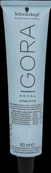 Actual product image Schwarzkopf Professional Igora Royal Highlifts Hair Color (12-49 Highlifts Special Blonde Beige Violet)