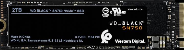 Produktbild WD Black SSD 2TB SN750 NVMe (2000 GB, M.2 2280)