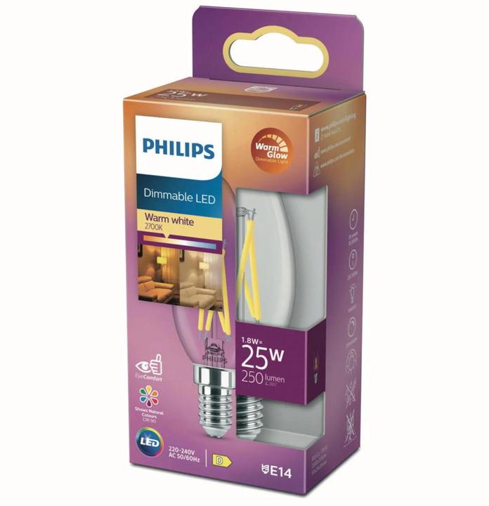 Produktbild Philips LED Lampe (E14, 2.50 W, 340 lm, 1 x, D)