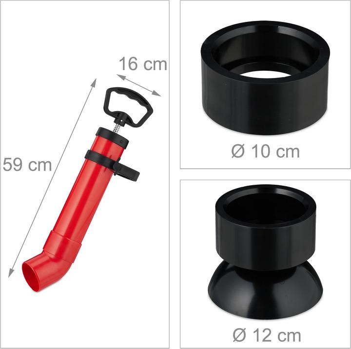 Actual product image Relaxdays Pipe cleaning pump (1 pcs.)