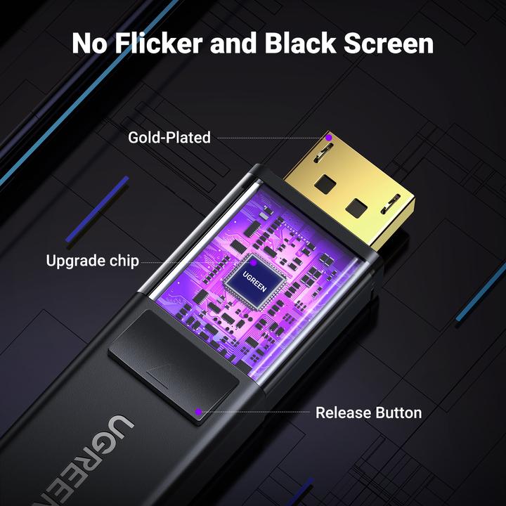 Immagine prodotto Ugreen Display Port – HDMI (Typ A) (1.50 m, DisplayPort, HDMI)