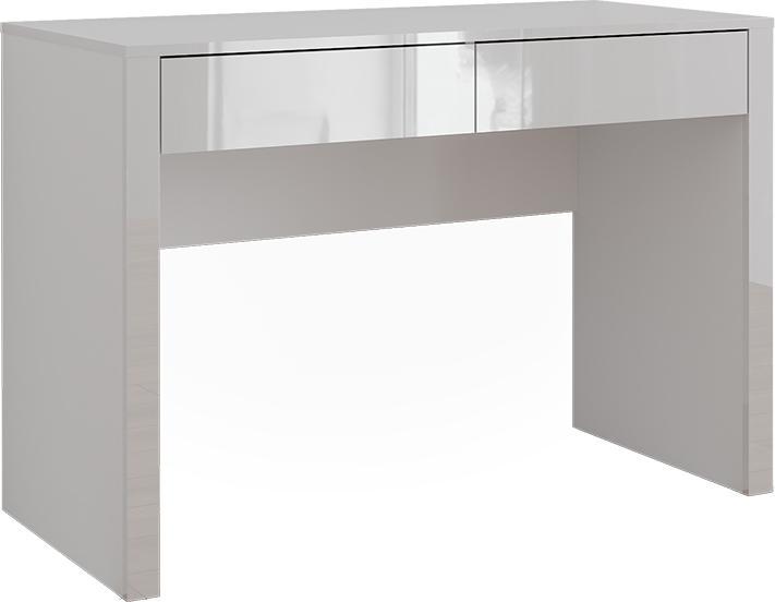 Image du produit Vichy Schreibtisch Annabelle, Weiss Hochglanz/Weiss, 110 x 50 cm mit 2 Schubladen