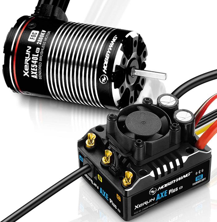 Actual product image Hobbywing AXE Plus R3 Combo 2800 kV 2-6S brushless drive set
