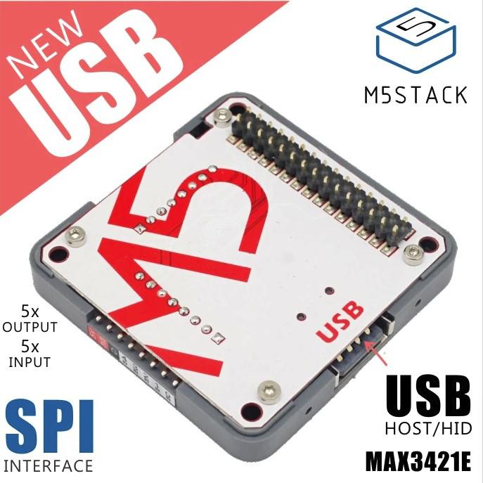 Actual product image M5Stack USB module with MAX3421E