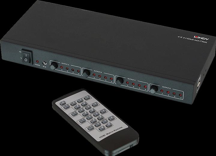 Actual product image Lindy HDMI 4K UHD 4x4 Matrix