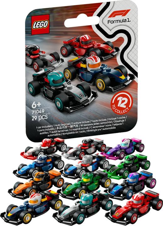 Actual product image LEGO F1 racing cars to collect (Assorted) (71049, LEGO DC)