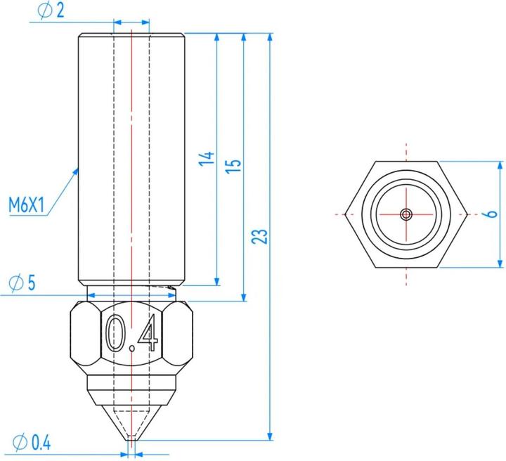 Produktbild Creality Ersatzdüsen zu K1/K1 Max/CR-M4 8 Stück (Düse)