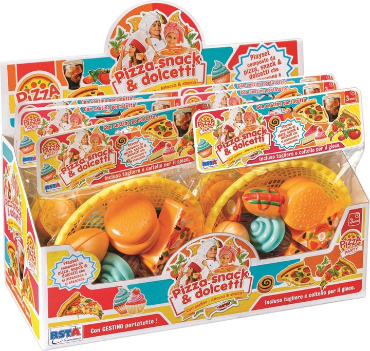 Image du produit Rs Toys Set Pizza Snack E Dolcetti Con Cestino Busta Display 6 Pz