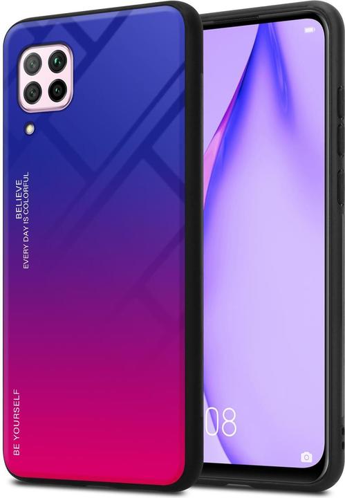 Produktbild Cadorabo TPU 2 Farben Glas Cover (Huawei Nova 7i, Huawei P40 Lite)