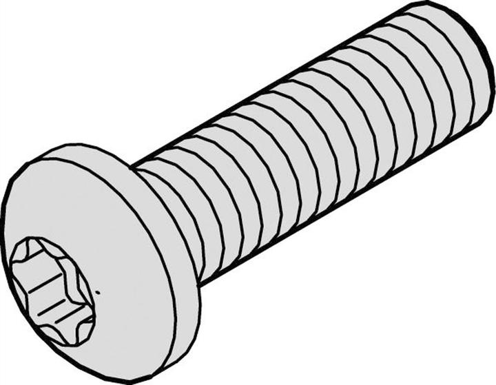 Image du produit Schroff Vis à tête fraisée bombée avec torx - TORX-LISEKOSHR M2.5 X8 100ST
