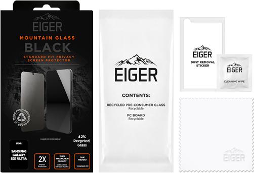 Image du produit Eiger Mountain Glass Black Edge (1 pièce(s), Samsung Galaxy S25 Ultra)