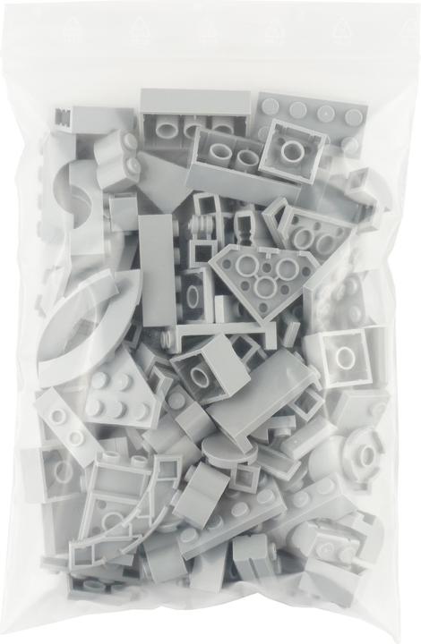 Actual product image LEGO Bricks Light grey mixed - 200 pieces - Light bluish grey bricks mix - NEW (LEGO Accessories)
