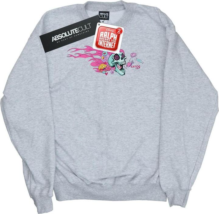 Actual product image Disney Mens Wreck It Ralph Candy Skull Sweatshirt (4XL)