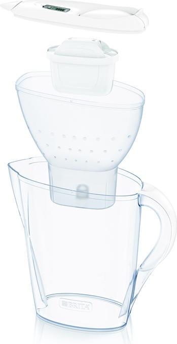 Actual product image Brita Water filtration jug Marella 2.4L, white with water filter MAXTRA + 1 pc.