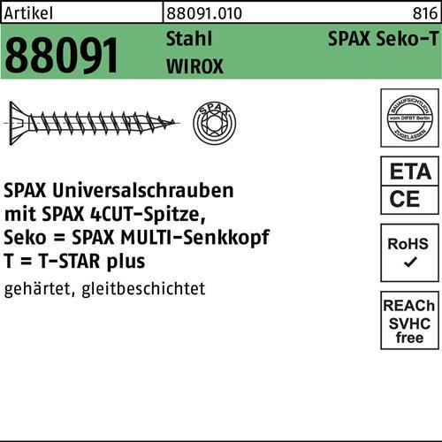 Energie-Label Spax Spanplattenschrauben (500 Schrauben pro Stück)
