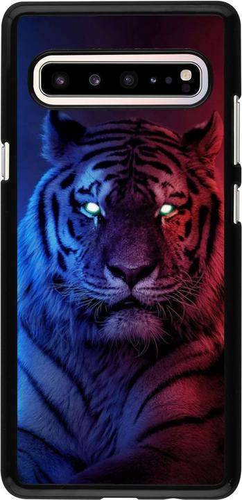 Actual product image PhoneLook Cover Tiger Blue Red (Samsung Galaxy S10 5G)