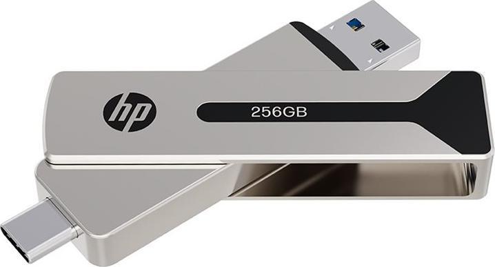 Actual product image PNY USB stick 256GB HP Solid State Grade OTG Type-C 911 Pro (256 GB, USB-C, USB 3.2)