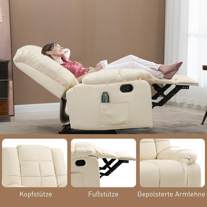 Actual product image Homcom Massage chair with reclining function and remote control
