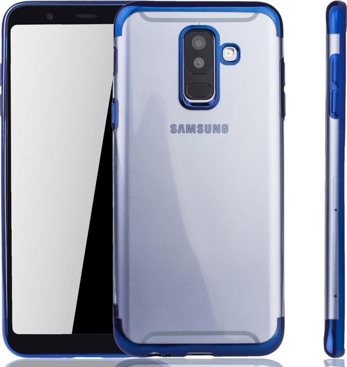 Produktbild König Design Handyhülle für Samsung Galaxy A6 Plus (2018) Schutzcase Backcover Bumper Blau (Nokia X6 2018)